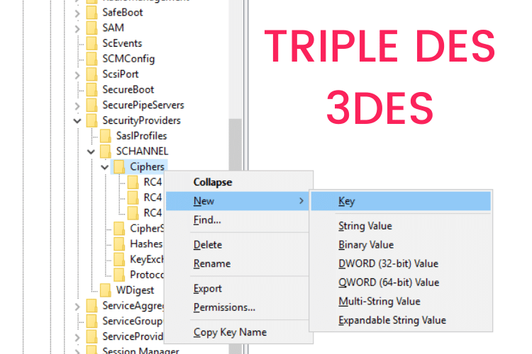 Desativando o Triple DES 3DES-PCI DSS